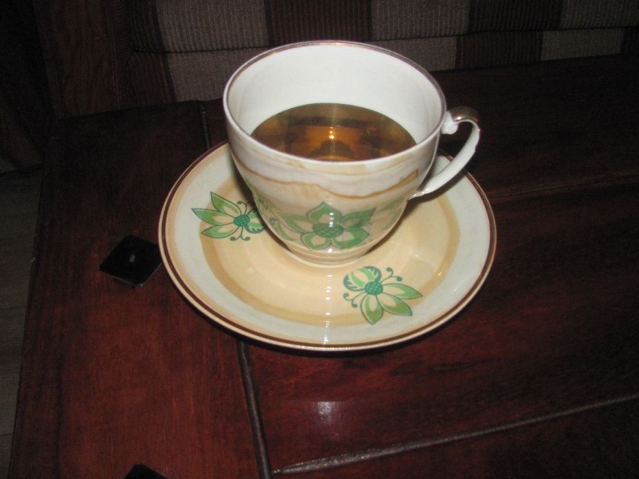 Porcelanowy serwis do kawy/herbaty. WŁOCŁAWEK.