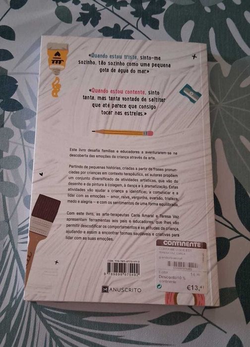 Livro "Conta-me o que estás a sentir" de Carla Amaral e Teresa Vaz