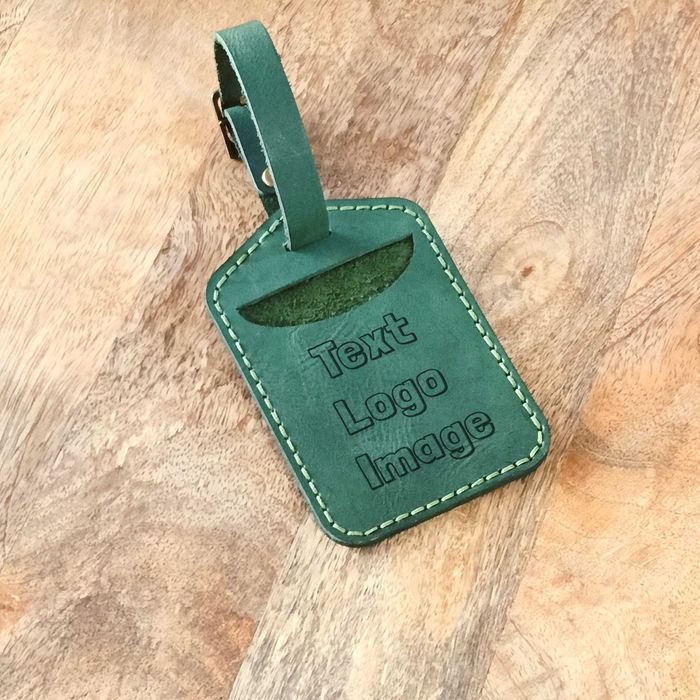 Zawieszka do walizki z grawerem Identyfikator bagażu skórzany