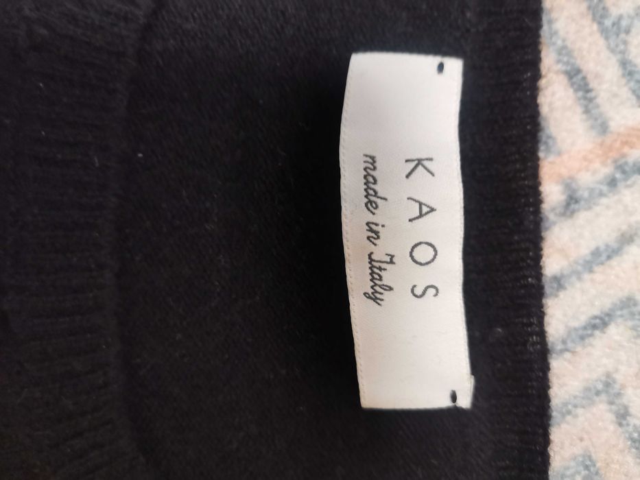 Piękny czarny sweter KAOS rS kaszmir