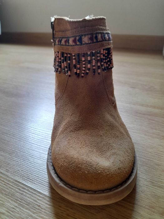 Botim de couro Zara Girls