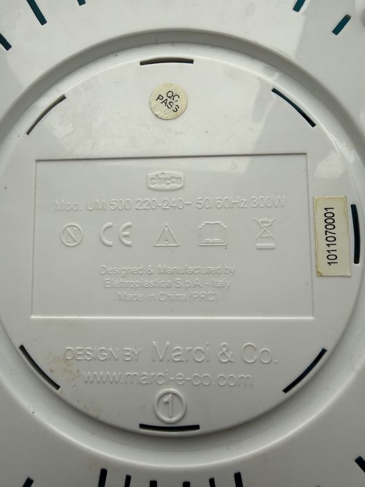 Зволожувач, увлажнитель Chicco. Теплий пар