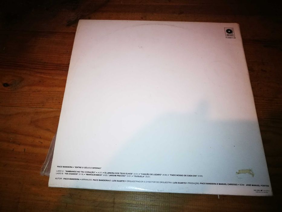 PACO BANDEIRA - Entre o Céu e o Inferno LP