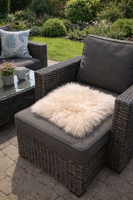 Naturalna skóra owcza 50x50 cm Dywanik Miękka i puszysta