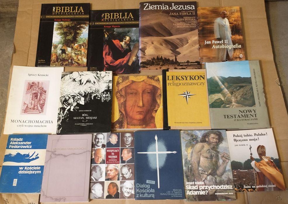 15 książek religijnych biblia, Jan Paweł II, kościół, testament