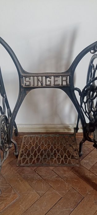 base pés suporte máquina singer antiga