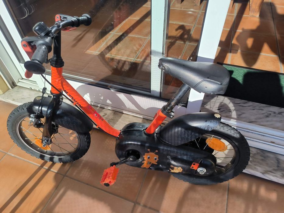 Bicicleta roda 14" 3-5 anos dechatlon