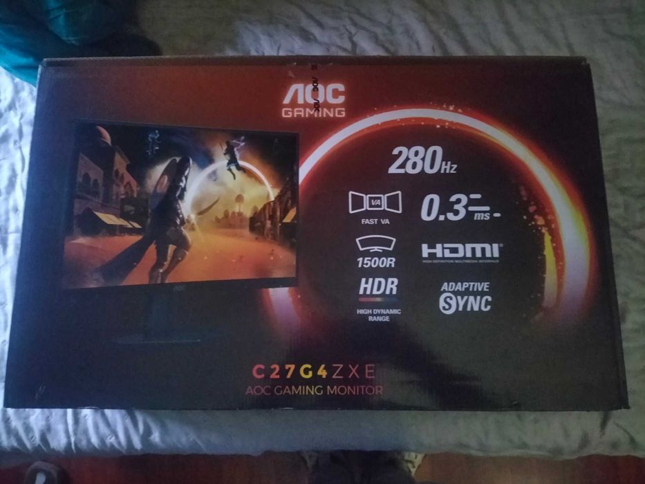 Monitor Gaming AOC C27G4ZXE 27''  FullHD  0,3 ms  280 Hz