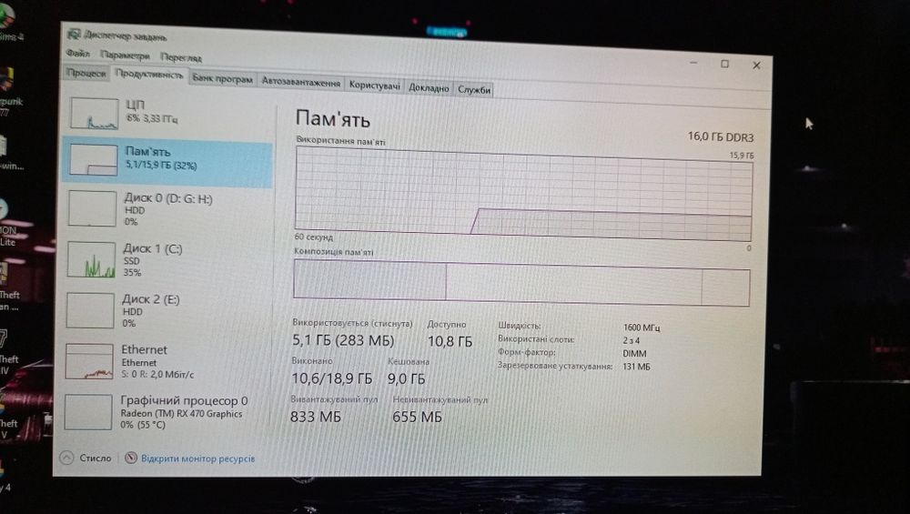 Ігровий комп'ютер(Системний блок) Intel i5 4460 до 3.4 Ghz