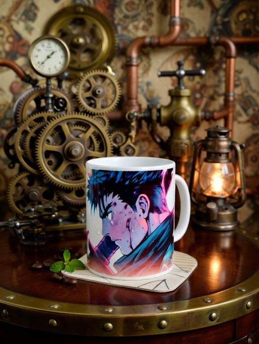 Berserk Guts manga anime prezent kubek Ceramiczny