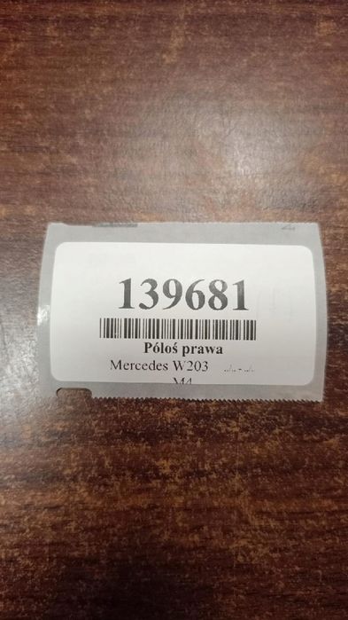 mercedes w203 1.8 półoś prawy przód