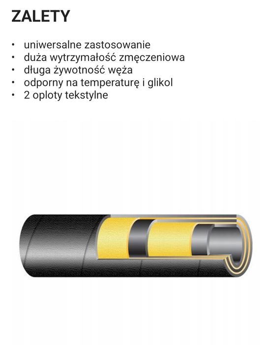 Wąż gumowy FI 48 mm do 120°C (2m)