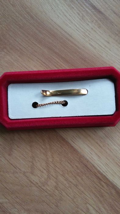 Spinka do krawata pozłacana