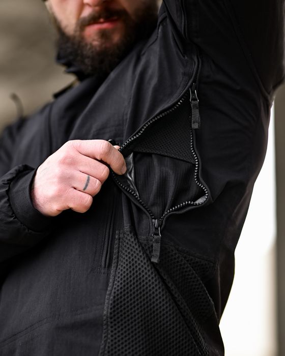 Зимовий анорак куртка YINREN Combat Gen II Shadow чорний тактичний