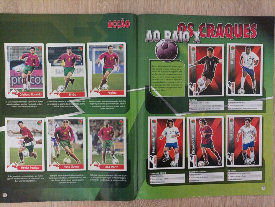 Caderneta completa Paixão Por Portugal Panini