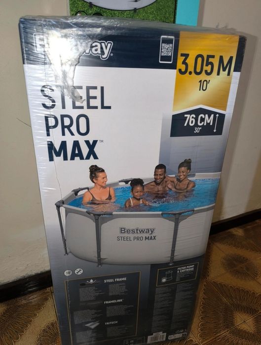 Piscina Steel Pro Max 3.05 x 76 cm + cobertura
