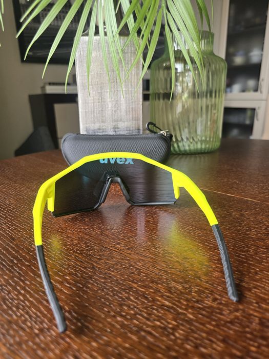 Okulary Uvex Yellow UV400 sportowe rowerowe bieganie trekking
