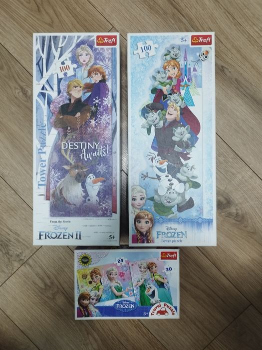 Puzzle kraina lodu 3 szt.