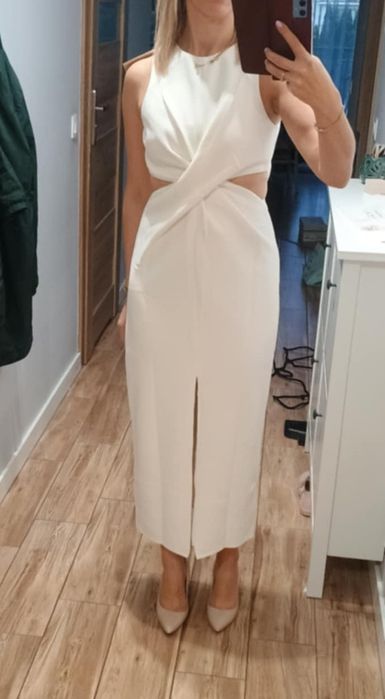 Biała sukienka rozmiar 38  BWLDR