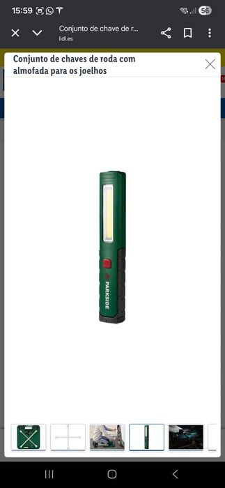 Kit chaves de roda com almofada para os joelhos