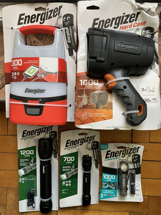 Фонаріки Energizer від 700 - 1300 Люменів