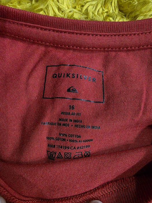 Pack de 2 shirts Quiksilver tamanho 16 amos