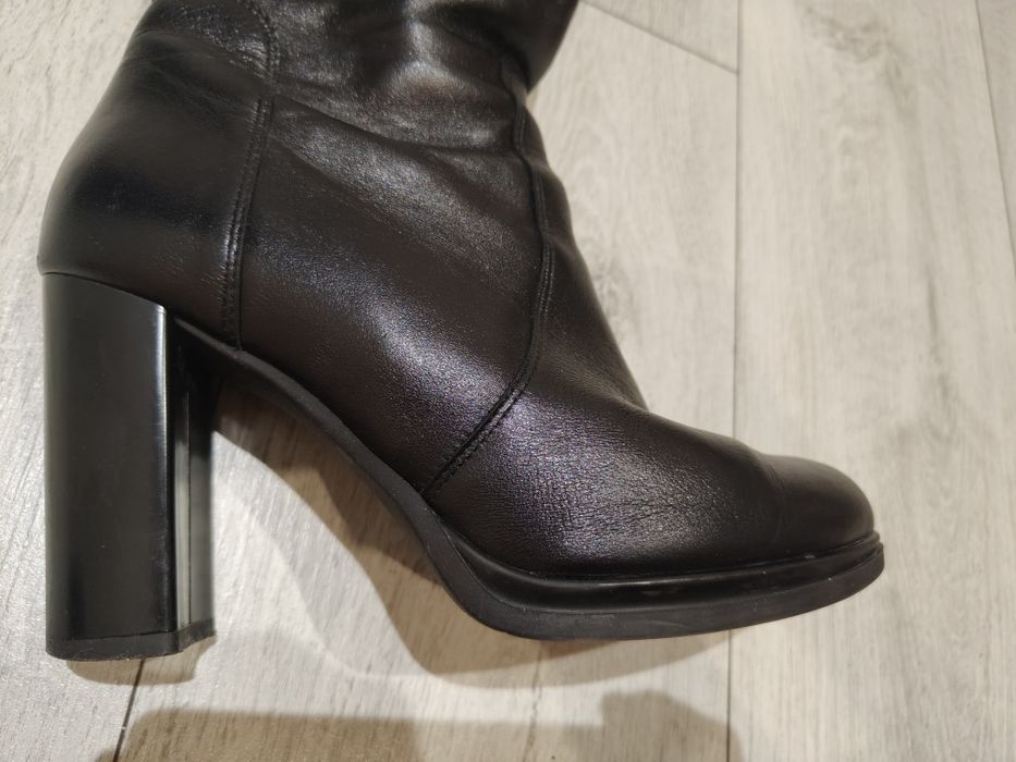 Buty zimowe skóra 39 kozaki