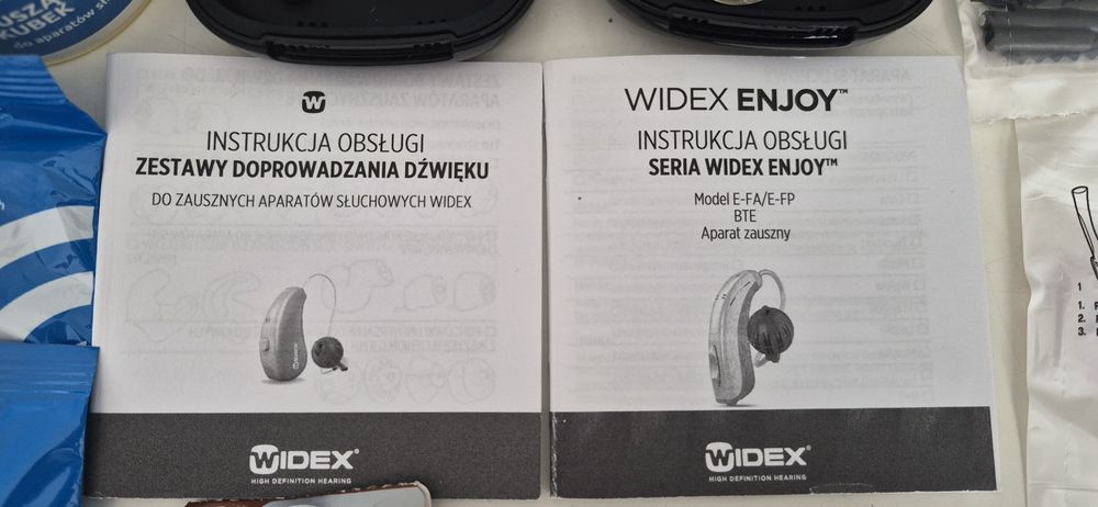 Aparat słuchowy Widex Enjoy- używane 2msc. Jak nowe.
