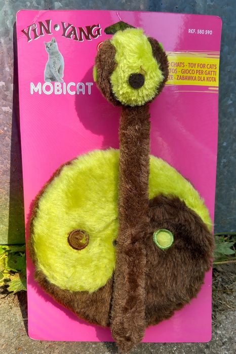 Zabawka dla kota Zolux kulka na sprężynce na podstawce pluszak