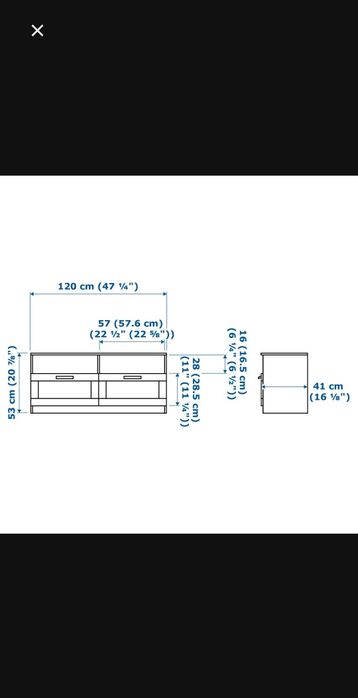 Szafka RTV Ikea brimnes