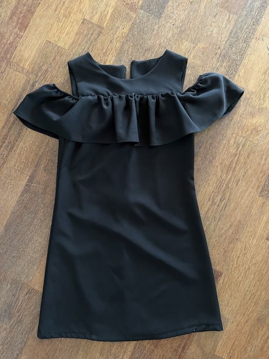 Sukienka mini czarna hiszpanka wizytowa włoska elegancka