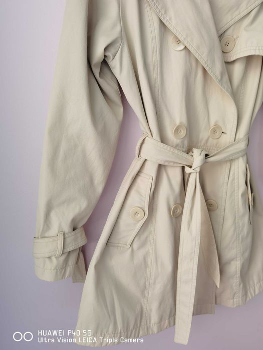 Płaszcz, trencz beżowy Monnari rozmiar 36/38  S/M