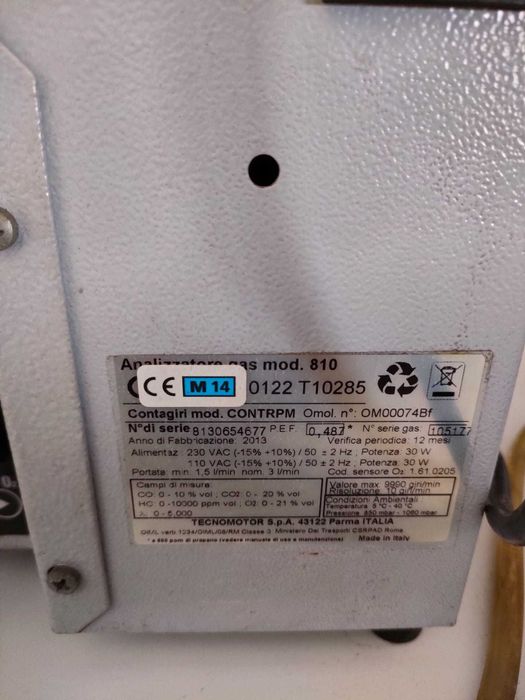 analisador de gases de automóvel tecnomotor gas 810