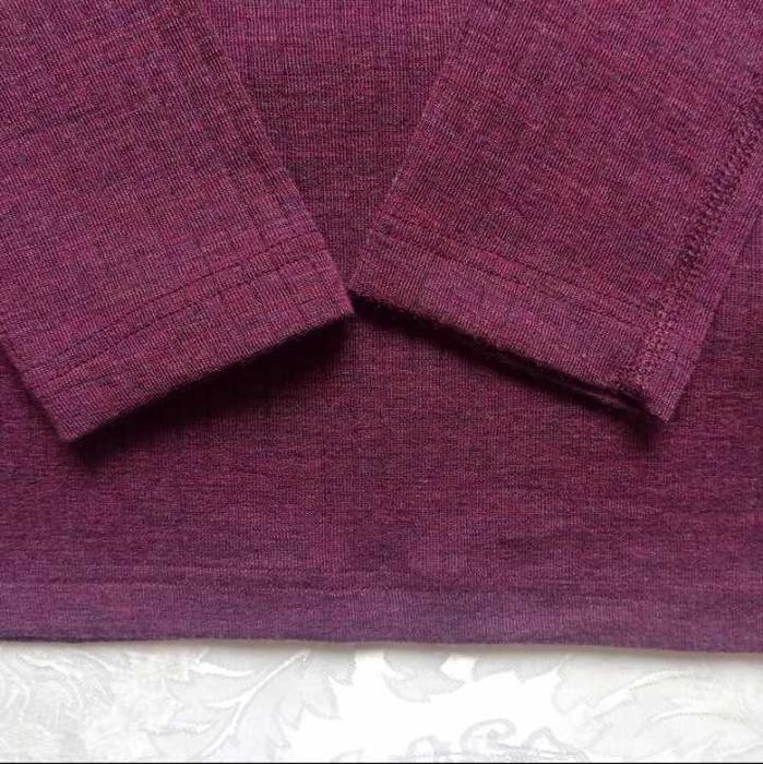 Новая 100% шерсть мериноса кофта лонгслив шерстяное термобелье вовна