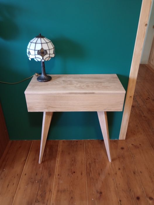 Toaletka dębowa lite drewno