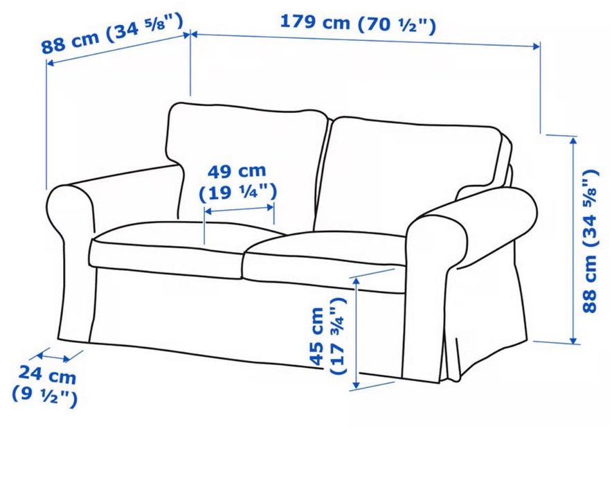 IKEA sofa EKTORP 2 Lugares