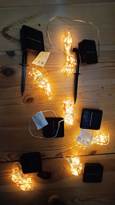Nowe 2+1gratis  Lampki solarne drucik diody wąż