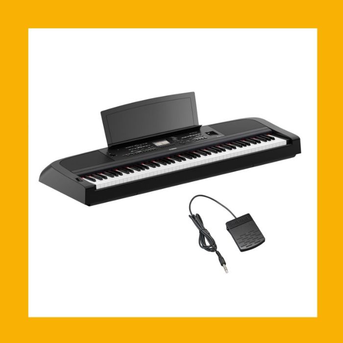 YAMAHA DGX 670 B pianino cyfrowe z aranżerem pedał pulpit