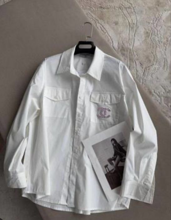 Koszula biała chanel klasyk