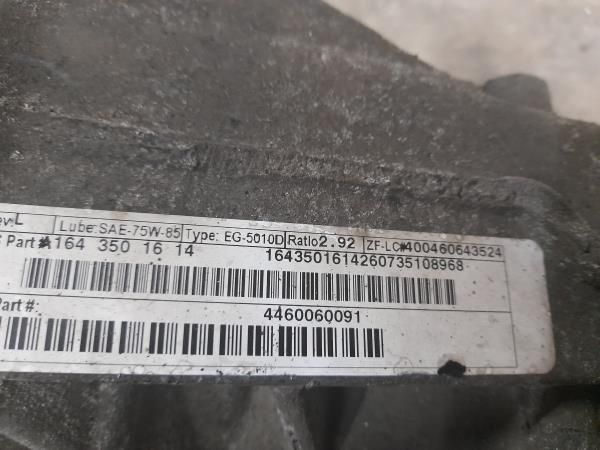 Diferencial trás MERCEDES-BENZ Classe R (W251, V251)
