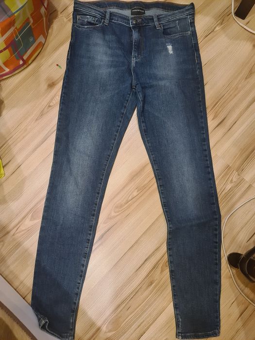 Джинсы armani темно синие