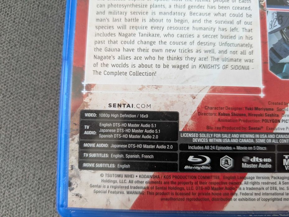 Knights of Sidonia Anime 2 sezony + film Blu-Ray