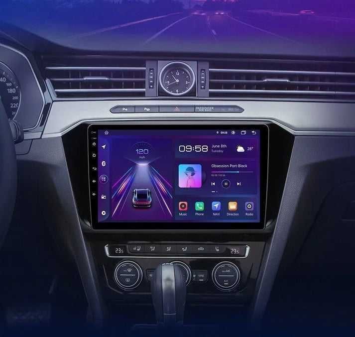 VW Passat B8 2015–2020 – Radio Android 15 10.1" CarPlay Android Auto GPS Nawigacja Stacja Multimedialna WiFi Bluetooth PL 1GB/32GB