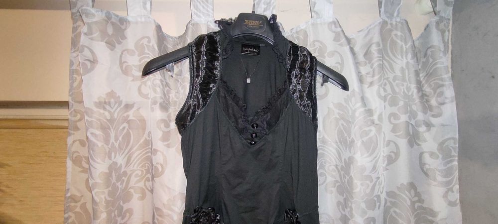 Sukienka czarna M gothic