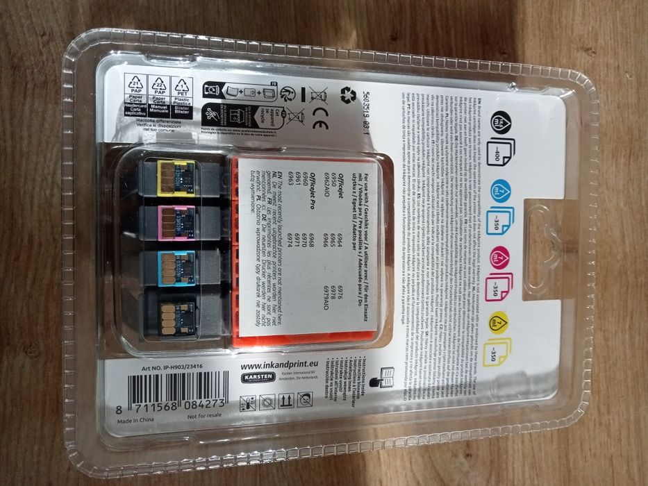 Tusz HP 903 Zestaw Black Cyan Magenta Yellow