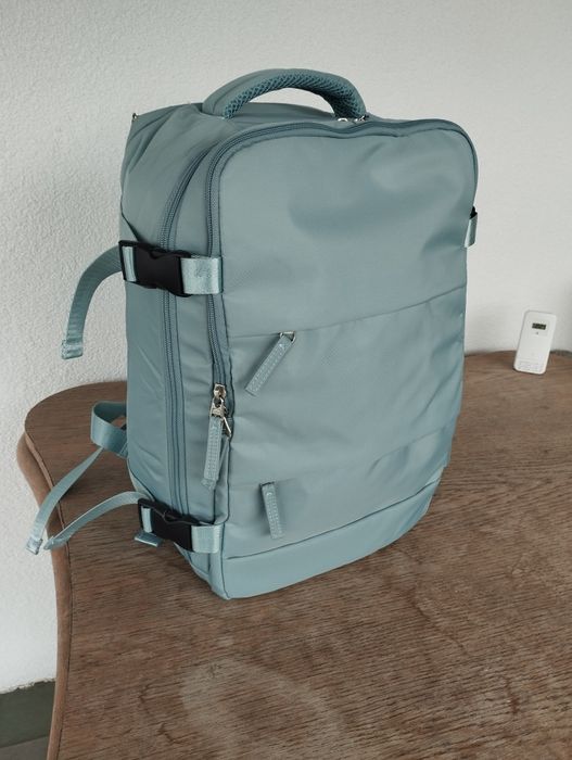 Plecak podręczny do samolotu podróżny Nowy seledynowy