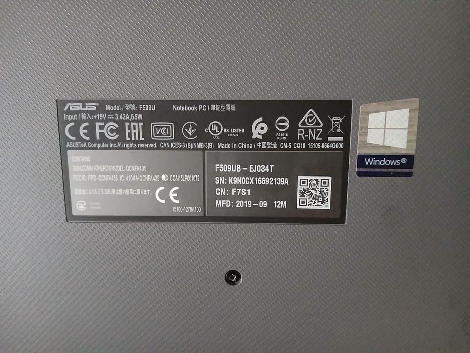 Ноутбук asus F509U