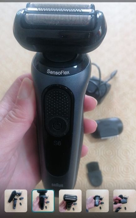 Máquina de Barbear Maquina barbear Braun Series 6 61-N1200S - Preto