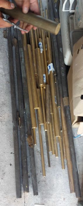 wałki mosiężne różnej średnicy  ..