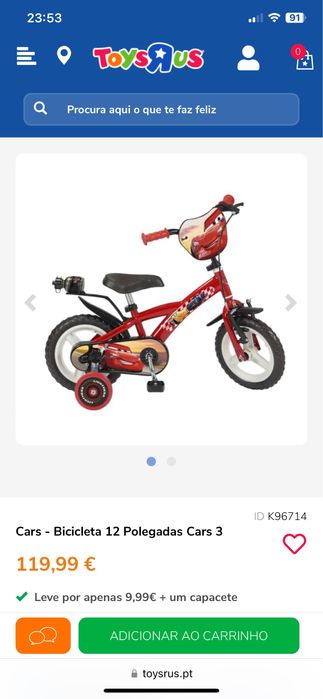 Bicicleta criança Menino Faísca